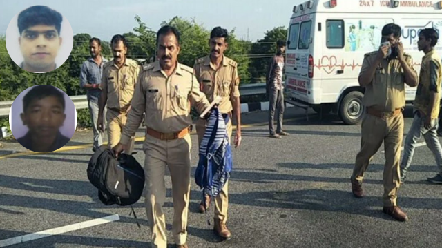 Lucknow News 24 - 2021-09-29T224948.066 On the Lucknow-Agra Expressway, the bike was expensive to run at a speed of 110 KMPH, the car became uncontrolled, two people died on the spot